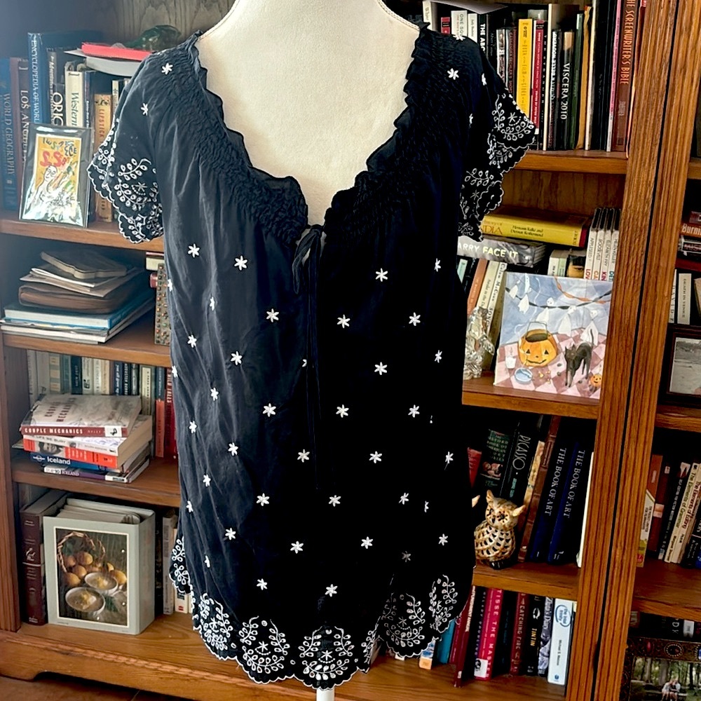 Embroidered Cotton Blouse